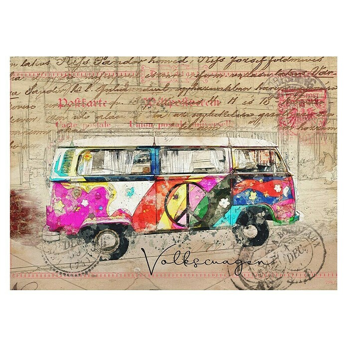 Papermoon Poster (VW Combi Art, B x H: 100 x 70 cm, Ohne Passepartout) | BAUHAUS