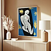 Papermoon Bild (Abstract Figure, B x H: 50 x 70 cm, Mit Passepartout, Rahmen Eiche) | BAUHAUS