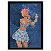 Papermoon Bild (Not your Girl, B x H: 40 x 50 cm, Ohne Passepartout, Rahmen Schwarz) | BAUHAUS