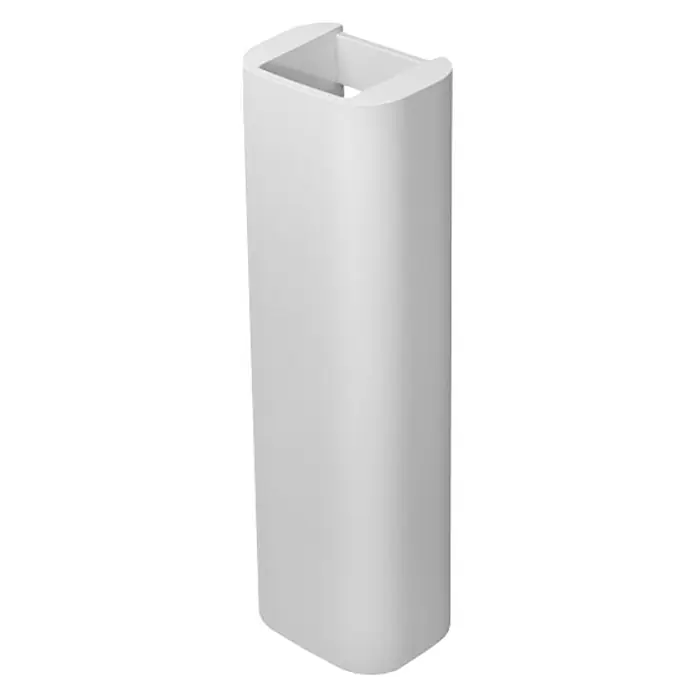 Duravit Happy D.2 Waschtisch-Standsäule - Unbeschichtet, Keramik, Weiß, Passend für: Duravit Happy D.2 Waschtische - Sanitärkeramik Waschtischsäule in Weiß. Stilvolle Verkleidung für Waschbecken mit Aussparung oben.
