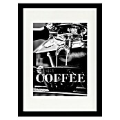 Papermoon Bild (Coffee Text, B x H: 70 x 100 cm, Mit Passepartout, Rahmen Schwarz) | BAUHAUS