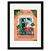 Papermoon Bild (Barcelona, B x H: 50 x 70 cm, Mit Passepartout, Rahmen Schwarz) | BAUHAUS
