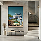 Papermoon Bild (Route 66, B x H: 100 x 140 cm, Mit Passepartout, Rahmen Schwarz) | BAUHAUS