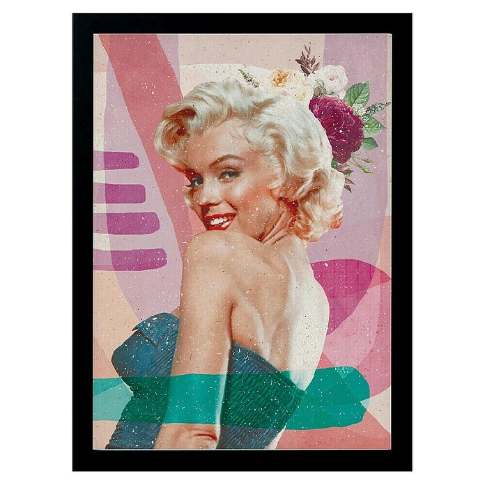 Papermoon Bild (Marilyn is Back, B x H: 70 x 100 cm, Ohne Passepartout, Rahmen Schwarz) | BAUHAUS