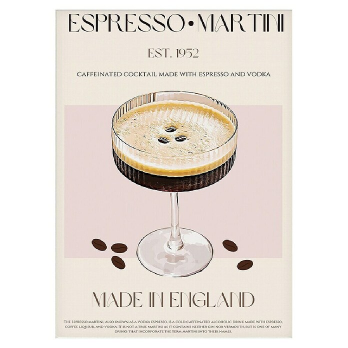 Papermoon Poster (Coffee Delighta, B x H: 40 x 50 cm, Mit Passepartout) | BAUHAUS
