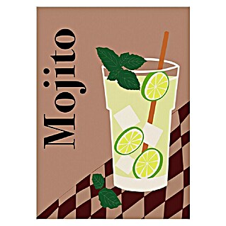 Papermoon Poster (Mojito, B x H: 100 x 140 cm, Mit Passepartout)