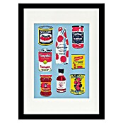 Papermoon Bild (Canned Tomatoes, B x H: 60 x 80 cm, Mit Passepartout, Rahmen Schwarz) | BAUHAUS