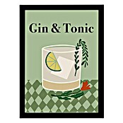 Papermoon Bild (Gin a Tonic, B x H: 50 x 70 cm, Ohne Passepartout, Rahmen Schwarz) | BAUHAUS