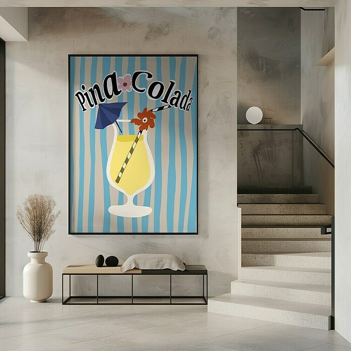 Papermoon Bild (Pina Colada, B x H: 70 x 100 cm, Ohne Passepartout, Rahmen Schwarz) | BAUHAUS
