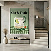 Papermoon Bild (Gin a Tonic, B x H: 100 x 140 cm, Mit Passepartout, Rahmen Schwarz) | BAUHAUS