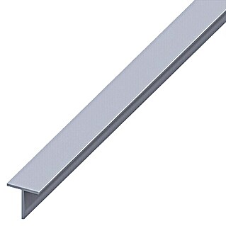 Kantoflex Quadrat-T-Profil (1.000 x 7,5 x 7,5 mm, Stärke: 1 mm, Aluminium, Blank)