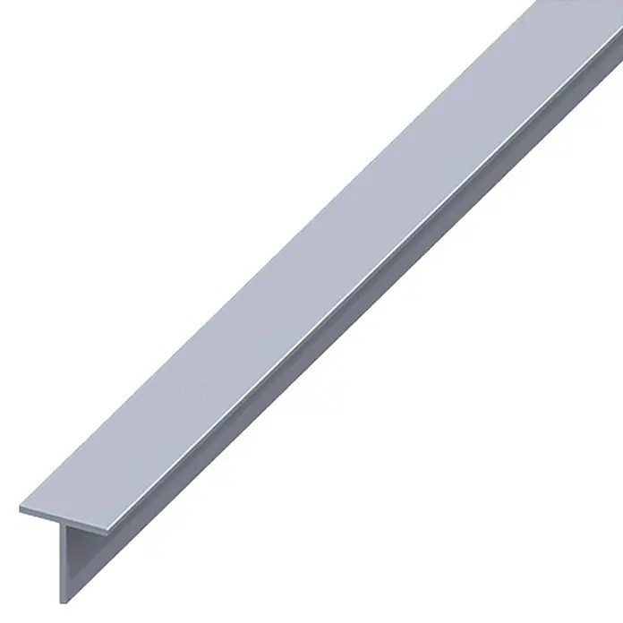 Kantoflex Quadrat-T-Profil1.000 x 7,5 x 7,5 mm, Stärke: 1 mm, Aluminium, Unbehandelt