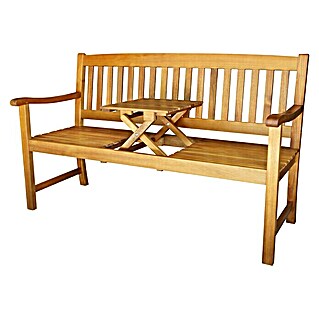 Sunfun Diana Gartenbank (B x T x H: 150 x 64 x 92,5 cm, Akazienholz, Helles Teakholz)