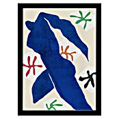 Papermoon Bild (Abstract Blue Figure, B x H: 60 x 80 cm, Ohne Passepartout, Rahmen Schwarz) | BAUHAUS