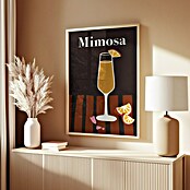 Papermoon Bild (Mimosa, B x H: 40 x 50 cm, Mit Passepartout, Rahmen Eiche) | BAUHAUS