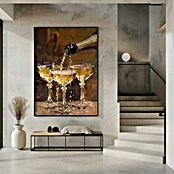 Papermoon Bild (Vintage Champagne, B x H: 100 x 140 cm, Ohne Passepartout, Rahmen Schwarz) | BAUHAUS