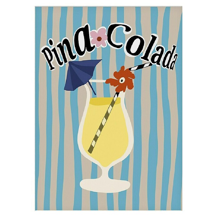 Papermoon Poster (Pina Colada, B x H: 40 x 50 cm, Mit Passepartout) | BAUHAUS