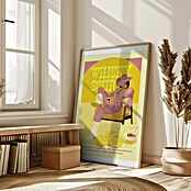 Papermoon Bild (Whisky Sour Pink Copy, B x H: 60 x 80 cm, Mit Passepartout, Rahmen Eiche) | BAUHAUS