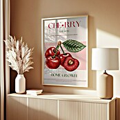 Papermoon Bild (Sweet Red Cherries, B x H: 80 x 110 cm, Mit Passepartout, Rahmen Eiche) | BAUHAUS
