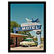 Papermoon Bild (Route 66, B x H: 40 x 50 cm, Ohne Passepartout, Rahmen Schwarz) | BAUHAUS
