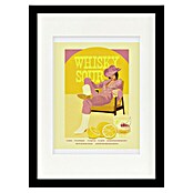 Papermoon Bild (Whisky Sour Pink Copy, B x H: 70 x 100 cm, Mit Passepartout, Rahmen Schwarz) | BAUHAUS