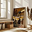 Papermoon Bild (Vintage Champagne, B x H: 100 x 140 cm, Mit Passepartout, Rahmen Eiche) | BAUHAUS