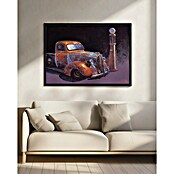 Papermoon Bild (Rusted Pickup Truck, B x H: 70 x 50 cm, Mit Passepartout, Rahmen Schwarz) | BAUHAUS