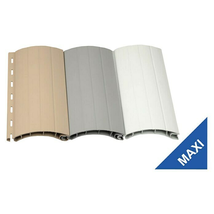 Schellenberg Rollladenprofil Maxi (1,2 m x 52 mm, Geeignet für: Rollladen-Maxi-Systeme, Grau)