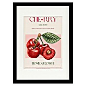 Papermoon Bild (Sweet Red Cherries, B x H: 80 x 110 cm, Mit Passepartout, Rahmen Schwarz) | BAUHAUS