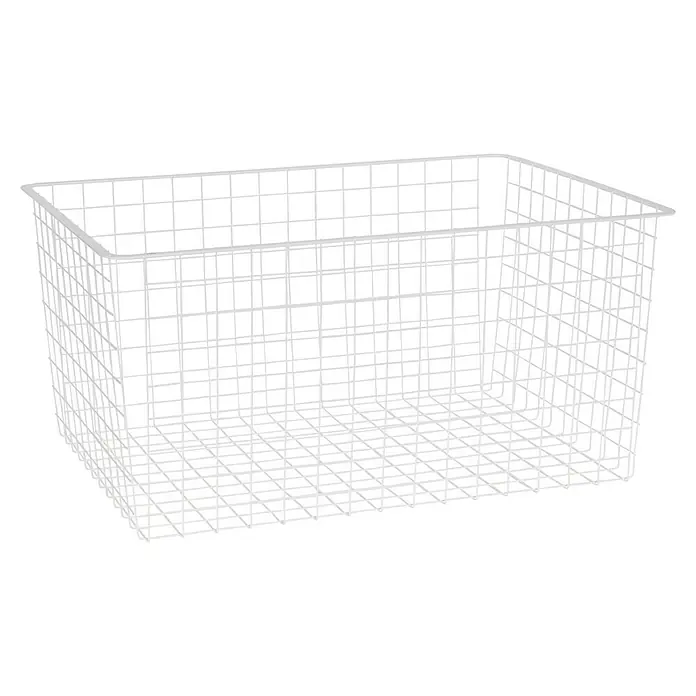 Elfa Classic by Elfa Drahtkorb für Auszug - L x B x H: 40 x 60 x 28 cm, Weiß - Helle Gitterbox.