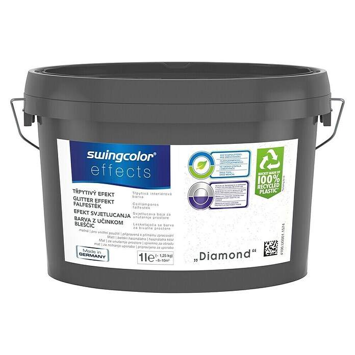 swingcolor Efekt barva Glitter  (Diamond, Mat, 1 l) | 5903 - Crea  Effektfarben | HADG - Crea Beschichtungen | HAD - Farben | HA - Farben | H - Innendeko/Farben | BAUHAUS
