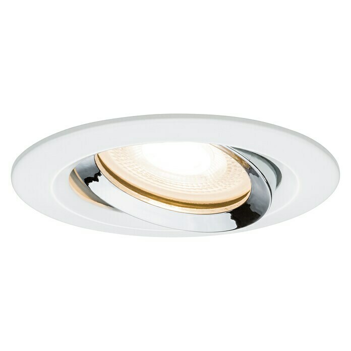 BAUHAUS Paulmann | Warmweiß) Nova LED-Einbauleuchte (7 W, Weiß,