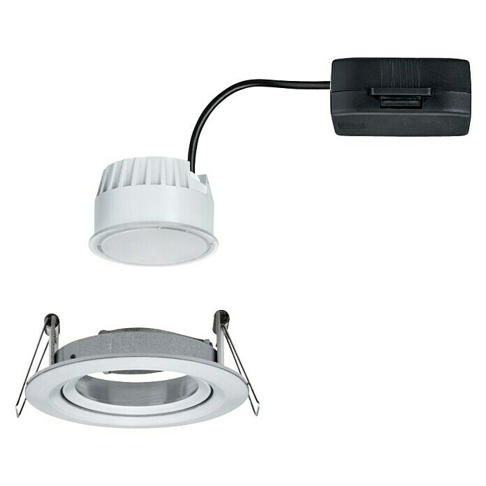 Paulmann LED-Einbauleuchte (6,5 W, Aluminium, Durchmesser: 8,4 cm)