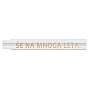 Heka Zložljivi meter  (Dolžina: 2 m, Bela, Natis: ŠE NA MNOGA LETA!) | Zložljivi metri | Merilna orodja | Orodja in stroji | Izdelki | BAUHAUS
