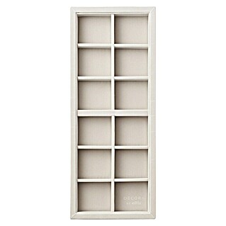 Elfa Décor+ by Elfa Schubladeneinsatz (L x B x H: 38,6 x 15,6 x 3,8 cm, Beige, Anzahl Fächer: 12 Stk.)