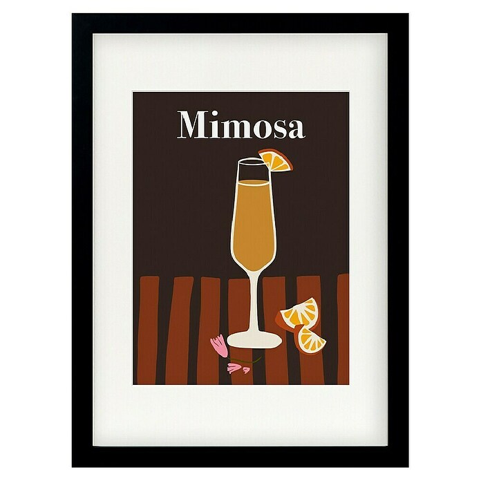 Papermoon Bild (Mimosa, B x H: 40 x 50 cm, Mit Passepartout, Rahmen Schwarz) | BAUHAUS