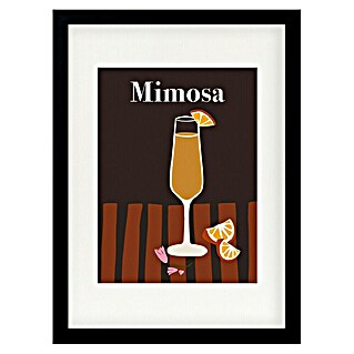 Papermoon Bild (Mimosa, B x H: 100 x 140 cm, Mit Passepartout, Rahmen Schwarz)