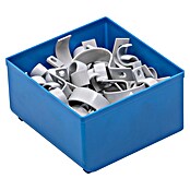 Lockweiler Compartimento para piezas pequeñas (10,8 x 10,8 x 6,3 cm, Azul)