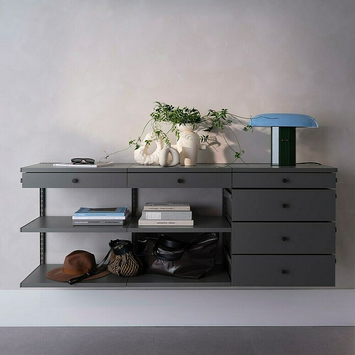 Elfa Décor+ by Elfa Schubladenfront (L x B x H: 1,5 x 60 x 18,4 cm, Grau) | BAUHAUS