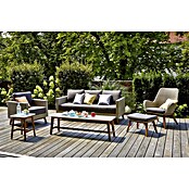 Sunfun Anika Gartensessel (Breite: 80 cm, Polyrattan, Lichtgrau)