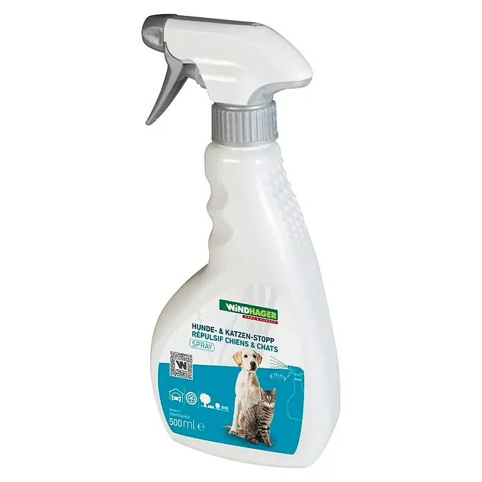 Windhager Hunde- & Katzen-Schreck - 500 ml - Hunde- und Katzenspray von Windhager zur Fernhaltung von Haustieren aus bestimmten Bereichen. Wirksamer Schutz für Haus und Garten.