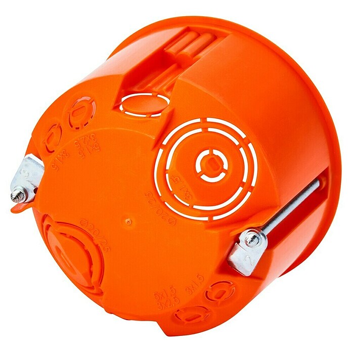 Hohlwanddose Normal (47 x 68 mm, 1-fach, Orange, 1 Stk.)
