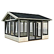 Palmako Caseta de jardín Isabella (Medidas ext. (An x Pr): 465 x 465 cm, Madera sin tratar, Natural) | BAUHAUS