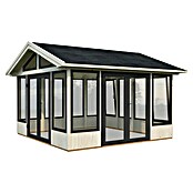 Palmako Caseta de jardín Isabella (Medidas ext. (An x Pr): 465 x 465 cm, Madera sin tratar, Natural) | BAUHAUS