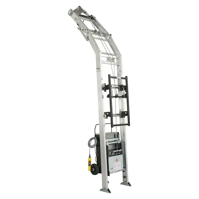 Haemmerlin Maxial Bauaufzug Excellium 200/30 - Länge: 10,5 m, Aluminium, Ausführungseigenschaft: Grundausführung - Eine mobile Aufzugsanlage für den sicheren Transport von Lasten. Das Gerät verfügt über eine robuste Konstruktion und präzise Steuerung.