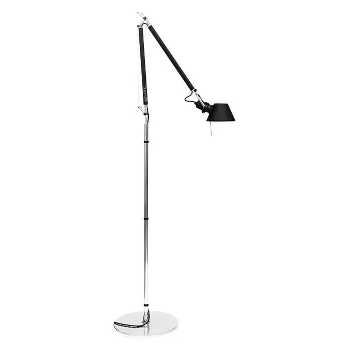 Artemide Stehleuchte Tolomeo Terra - Höhe: 226 cm, Farbe Gehäuse: Schwarz, Silber - Vorderansicht