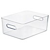 SmartStore Aufbewahrungsbox (L x B x H: 41 x 28,7 x 15,5 cm, Kunststoff, Transparent)