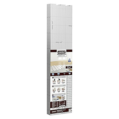 LOGOCLIC Dämmunterlage Aqua Stop Smart Limited (15 m², Stärke: 2 mm)