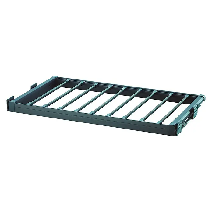 Soporte para pantalones - L x An: 48,5 x 51,4 cm, Negro, Extensible - Pantalonero extraíble: Solución elegante para guardar pantalones en el armario. Práctico, ahorra espacio y es fácilmente accesible.