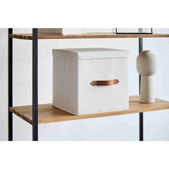 Store It Aufbewahrungsbox Cube (L x B x H: 30 x 30 x 30 cm, Textil, Beige) | BAUHAUS